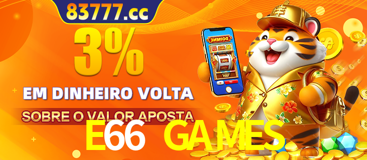 Promoção para baixar e instalar o aplicativo do cassino E66 GAMES. O banner oferece uma recompensa de R1aR1aR8, com a imagem de uma cobra sobre moedas de ouro.