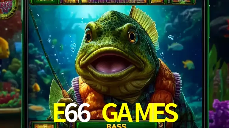 Personagem de peixe pescador do popular jogo de slot com tema de pescaria, uma das emocionantes opções de caça-níqueis para jogar e ganhar no cassino E66 GAMES.